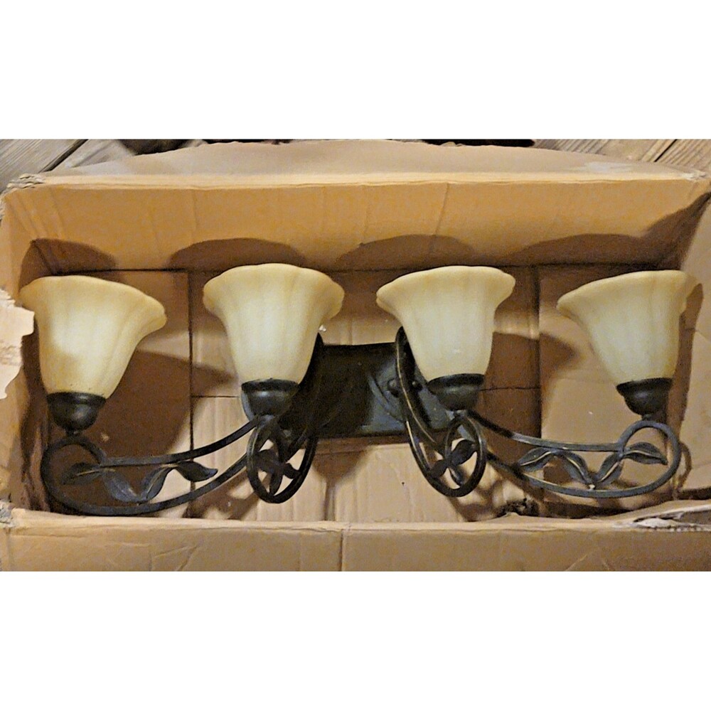 Progress Lighting Le Jardin 4-Light Espresso Transitional Vanity Light #P2969-84